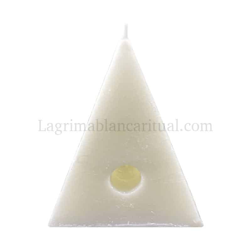 Vela Pirámide de los Deseos blanca